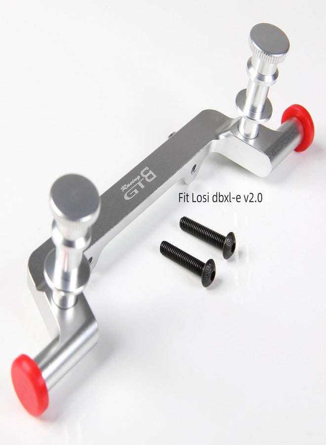GTBRacing CNC Aluminum Font Body Mount for 1/5 Scale RC Car LOSI DBXL-E 2.0 DBXL 2.0 Upgrade Part (Silver) - Image 2